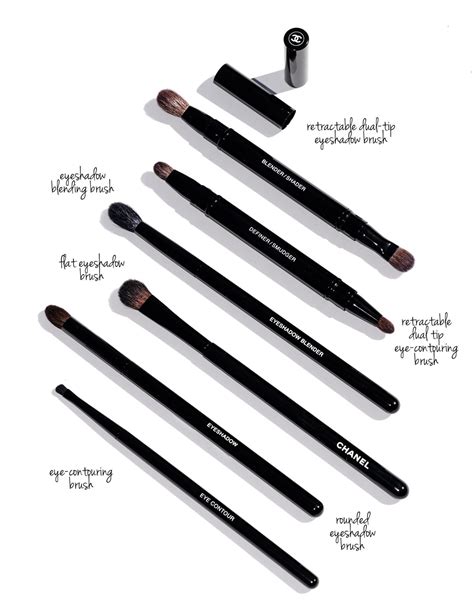 chanel eyeshadow brushes|chanel ultra fine eyeliner brush.